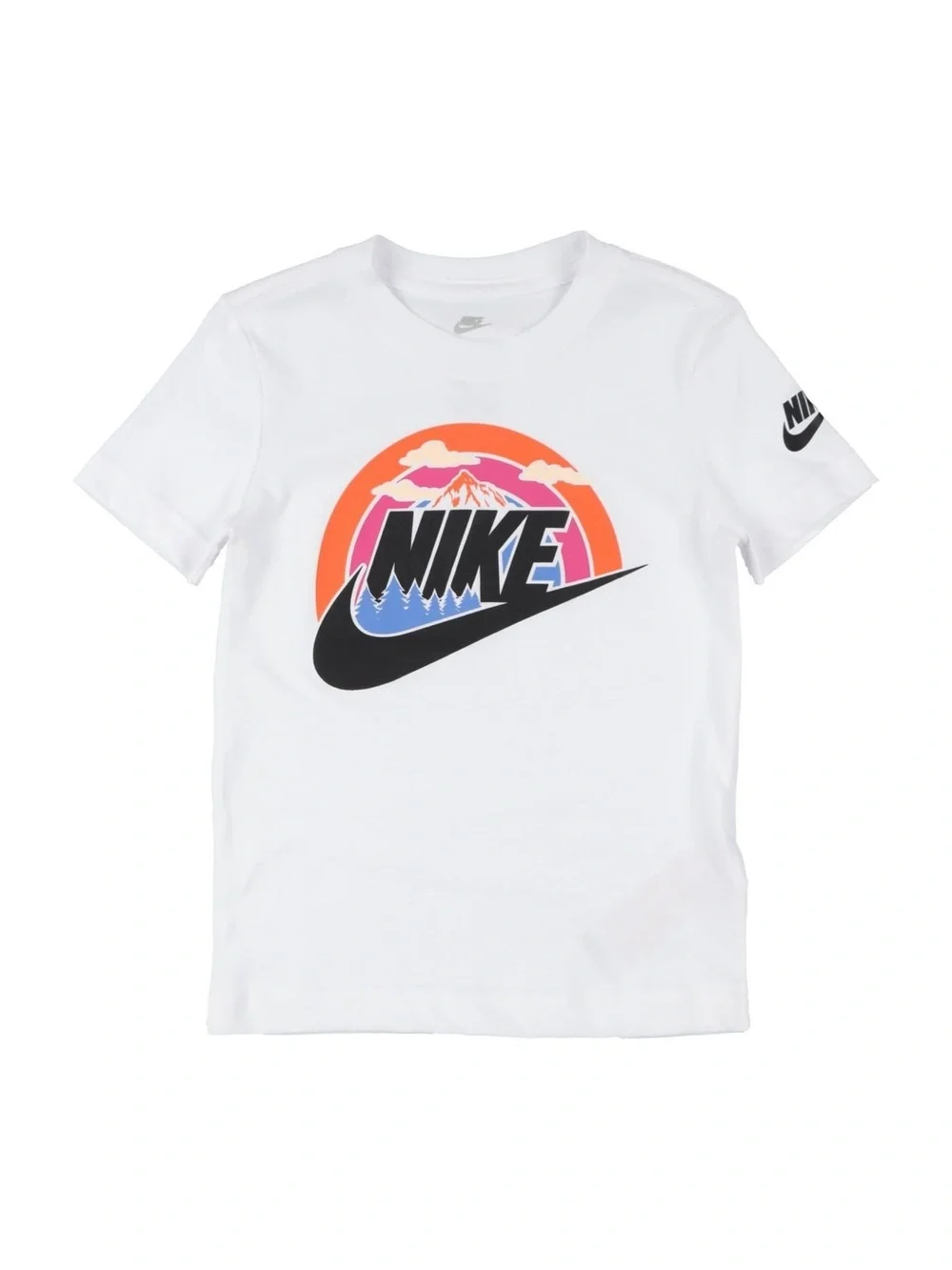 Nike Wilderness Futura Tee Toddler 4 4T Unisex White Kids T-Shirt